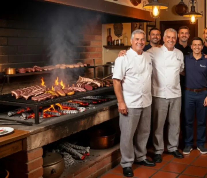 Equipo de Parrilla y Poker en la parrilla y mesas de entretenimiento en Buenos Aires